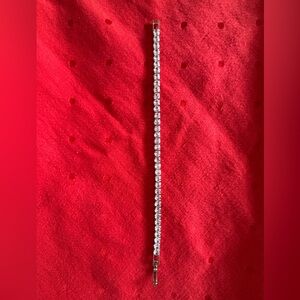 Elegant Silver Tennis Bracelet CZ